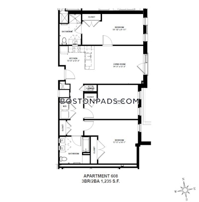 Allston 3 Bed 2 Bath BOSTON Boston - $6,500 No Fee
