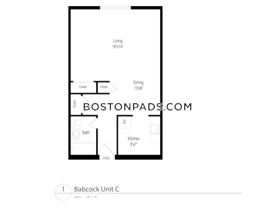 Brookline Apartment for rent Studio 1 Bath  Boston University - $2,550 No Fee