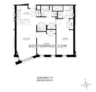 Allston 2 Beds 2 Baths Boston - $5,000 No Fee