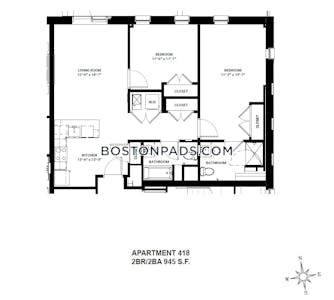 Allston 2 Beds 2 Baths Boston - $5,000 No Fee